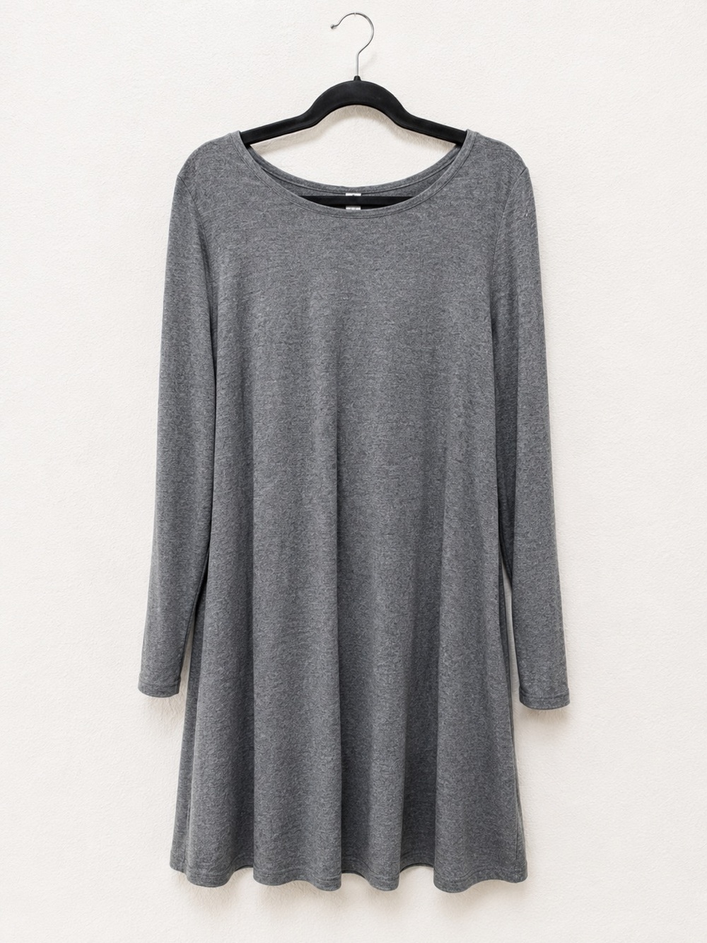 Old Navy Gray Long Sleeve Swing Dress